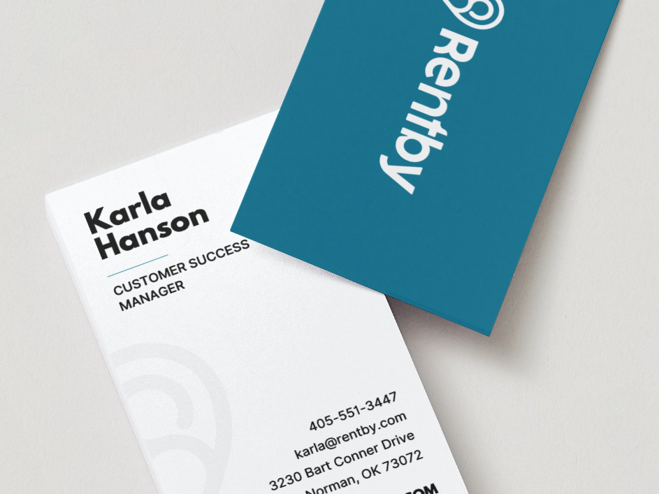 Rentby Biz Card Mockup